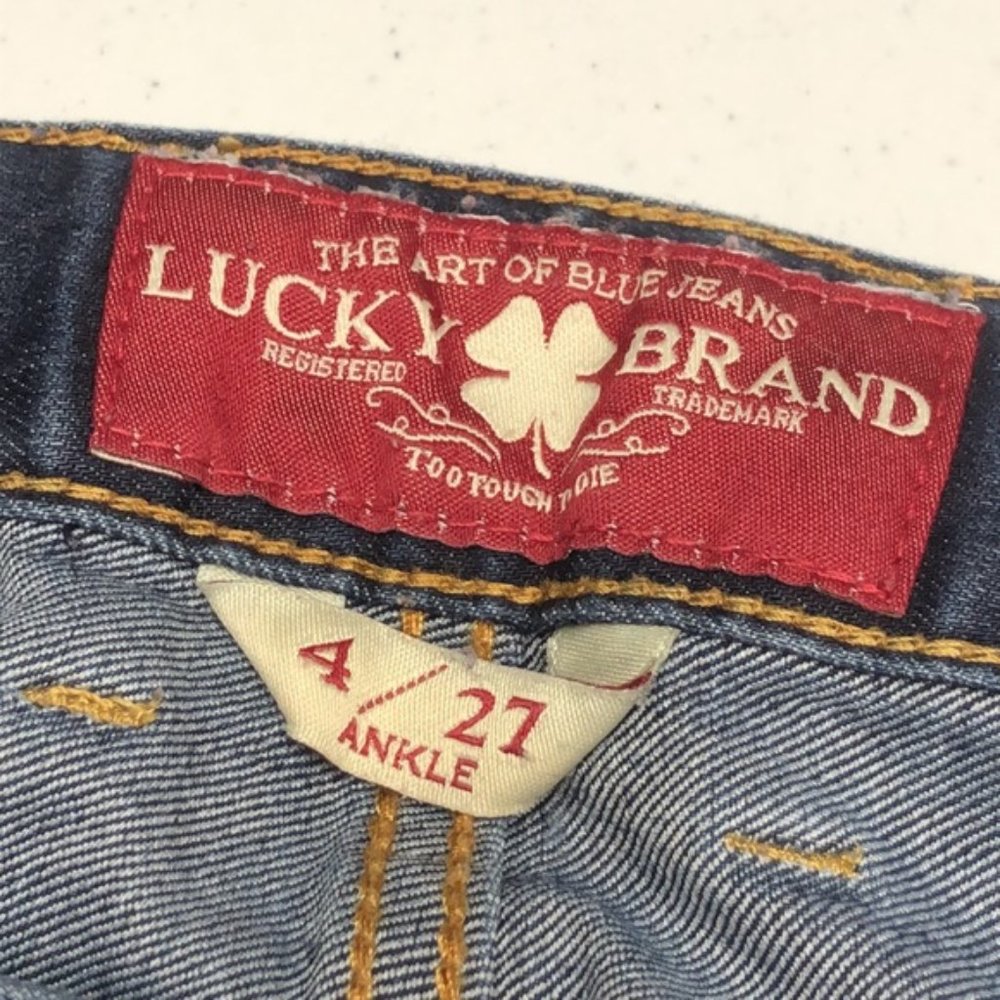 VINTAGE LUCKY BRAND LOLA STRAIGHT JEANS 4/27x30 π - Picture 2 of 12